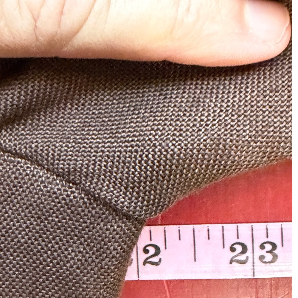Talbots‎ Irish Linen Safari Field Jacket Womens 16 Chocolate Brown Utilty Blazer - Picture 9 of 11